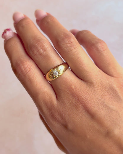 Diamond Band Ring 0.20 Carat &amp; 4.25g Gold "Céleste"