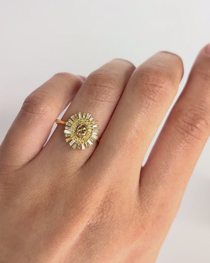 Bague Marguerite 43 Diamants 0.59 carat "Priya"