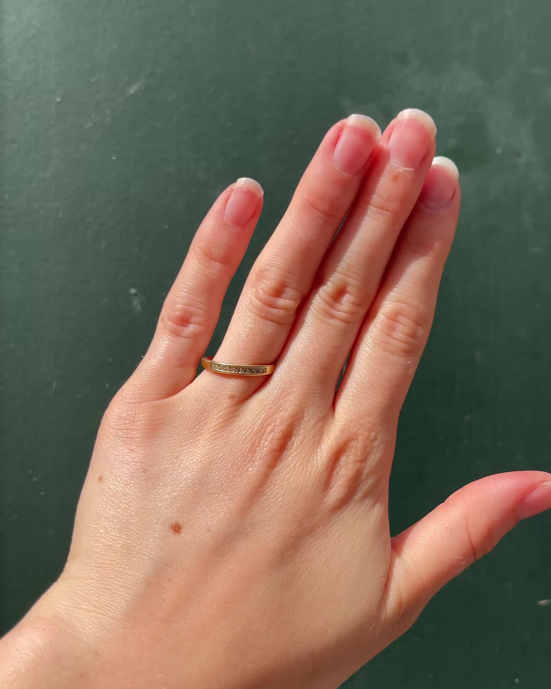 Bague Demi-Alliance Diamants 0.09 carat &quot;Audrey&quot;