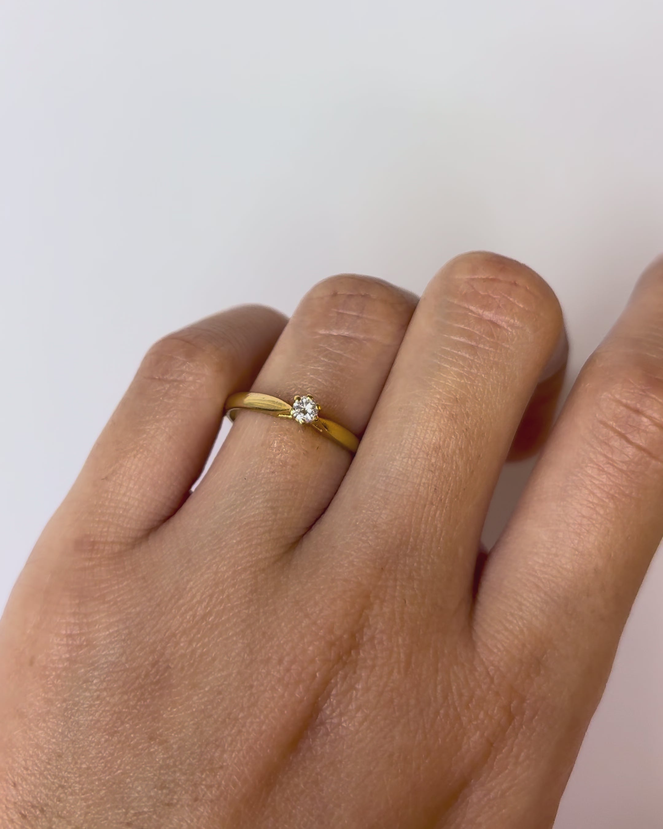 Bague Solitaire Diamant 0.10 carat "Stella"