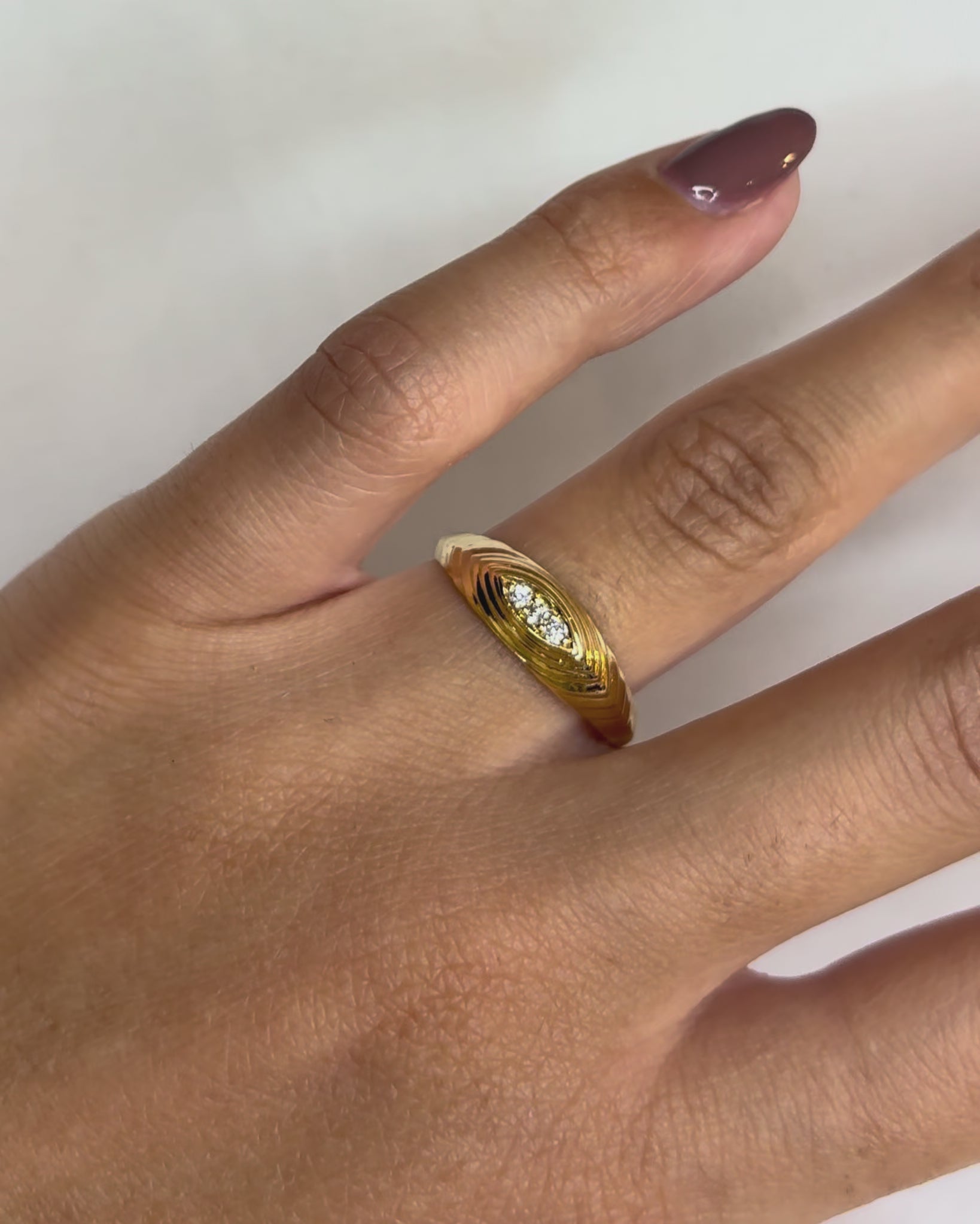 Bague Jonc Diamants "Ema"