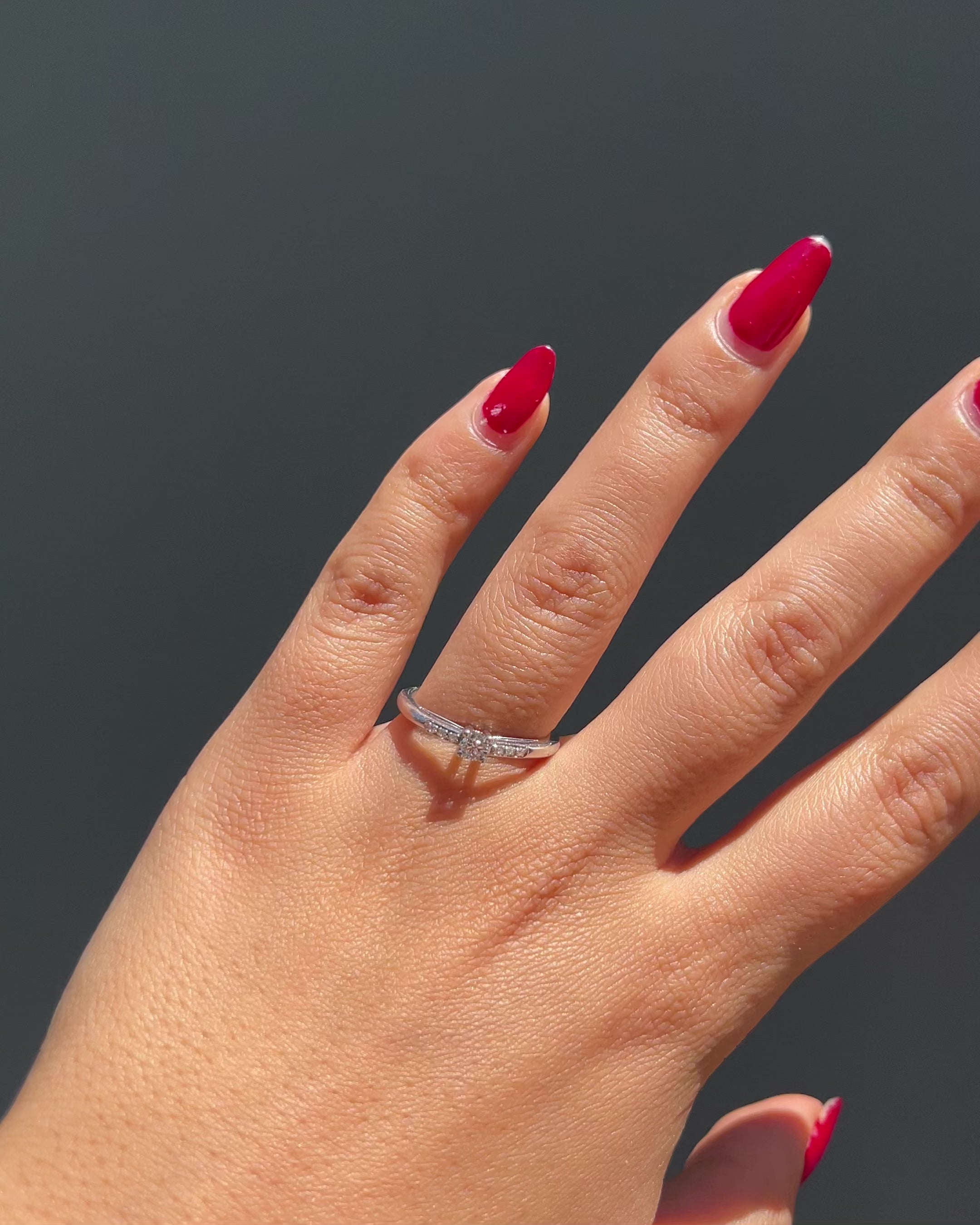 Bague Solitaire Diamants 0.15 carat "Nyra"