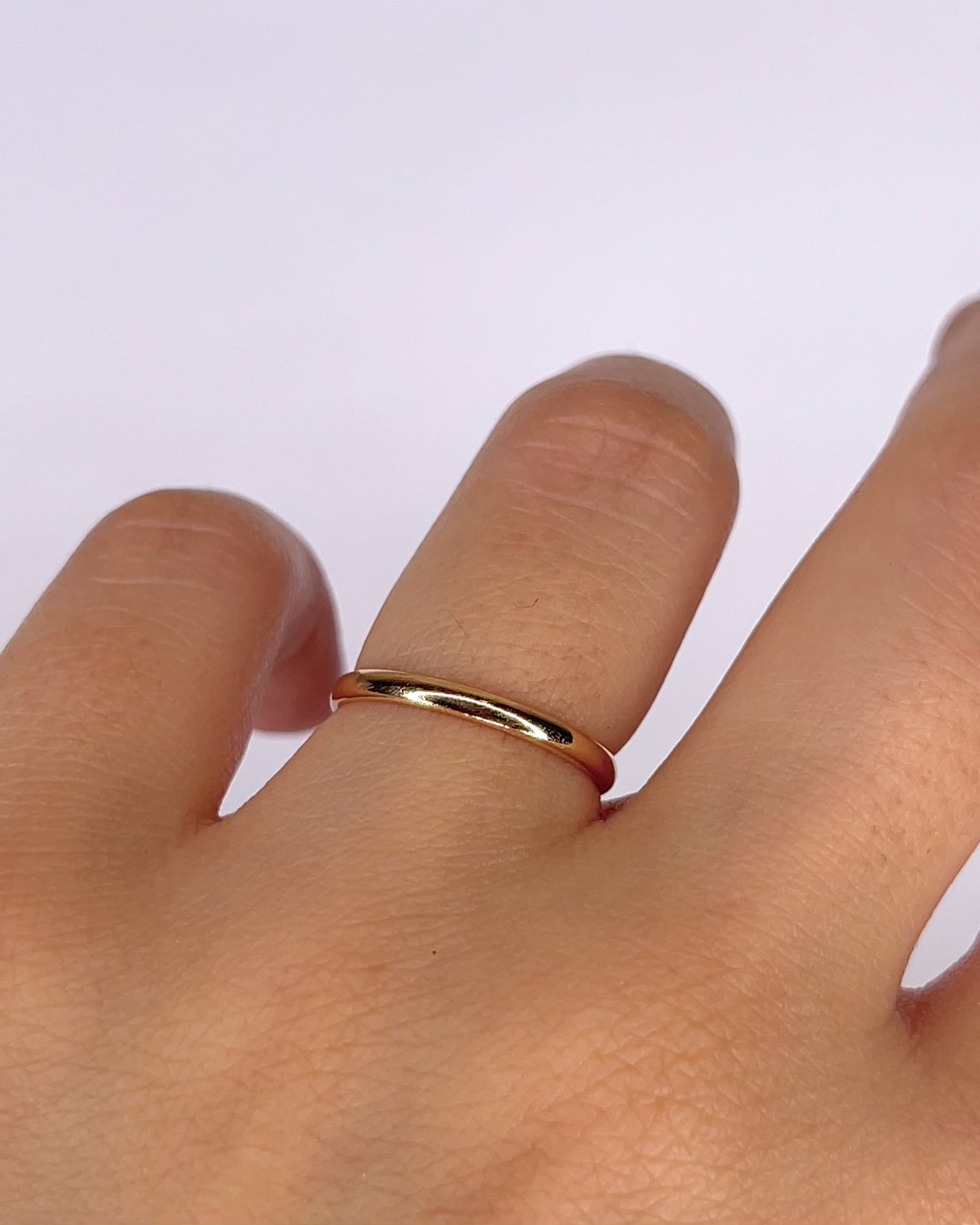 Bague Alliance Or Jaune 18 carats "Lucille"