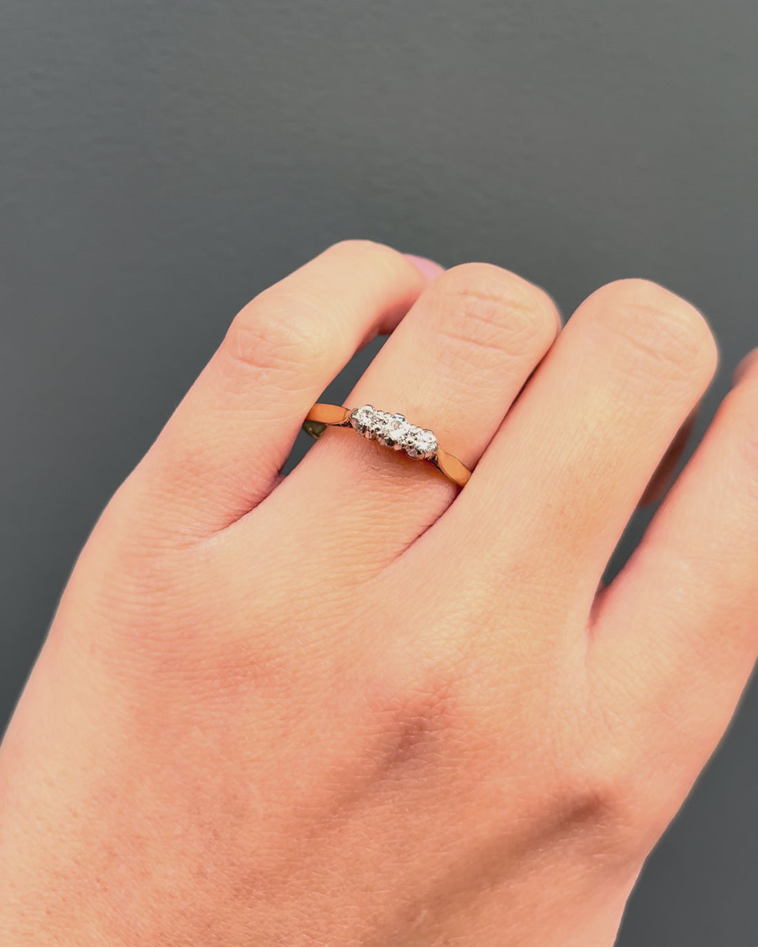 Anillo Trilogía 3 Diamantes &quot;Enoha&quot;