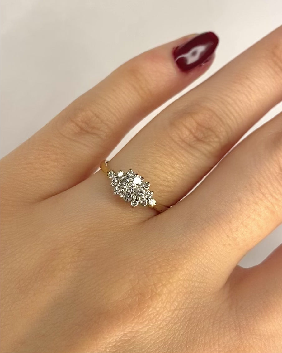 "Rivière" Diamond Ring "Lore"