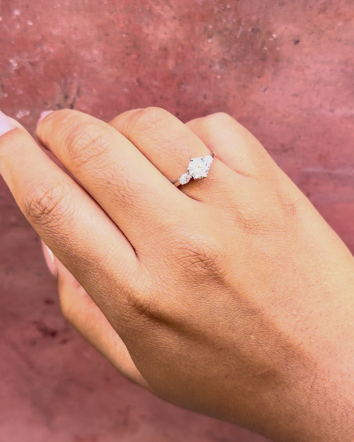 Bague Trilogie Diamants 0.97 carat F/VVS "Henriette"