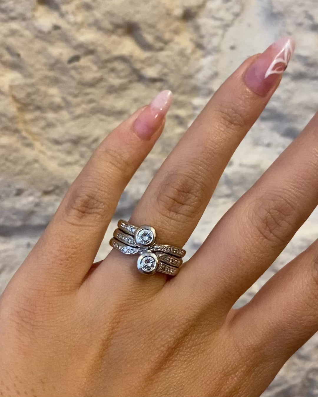 Bague Jonc Diamants 0.60 carat &amp; or 9.62g "Mathilde"