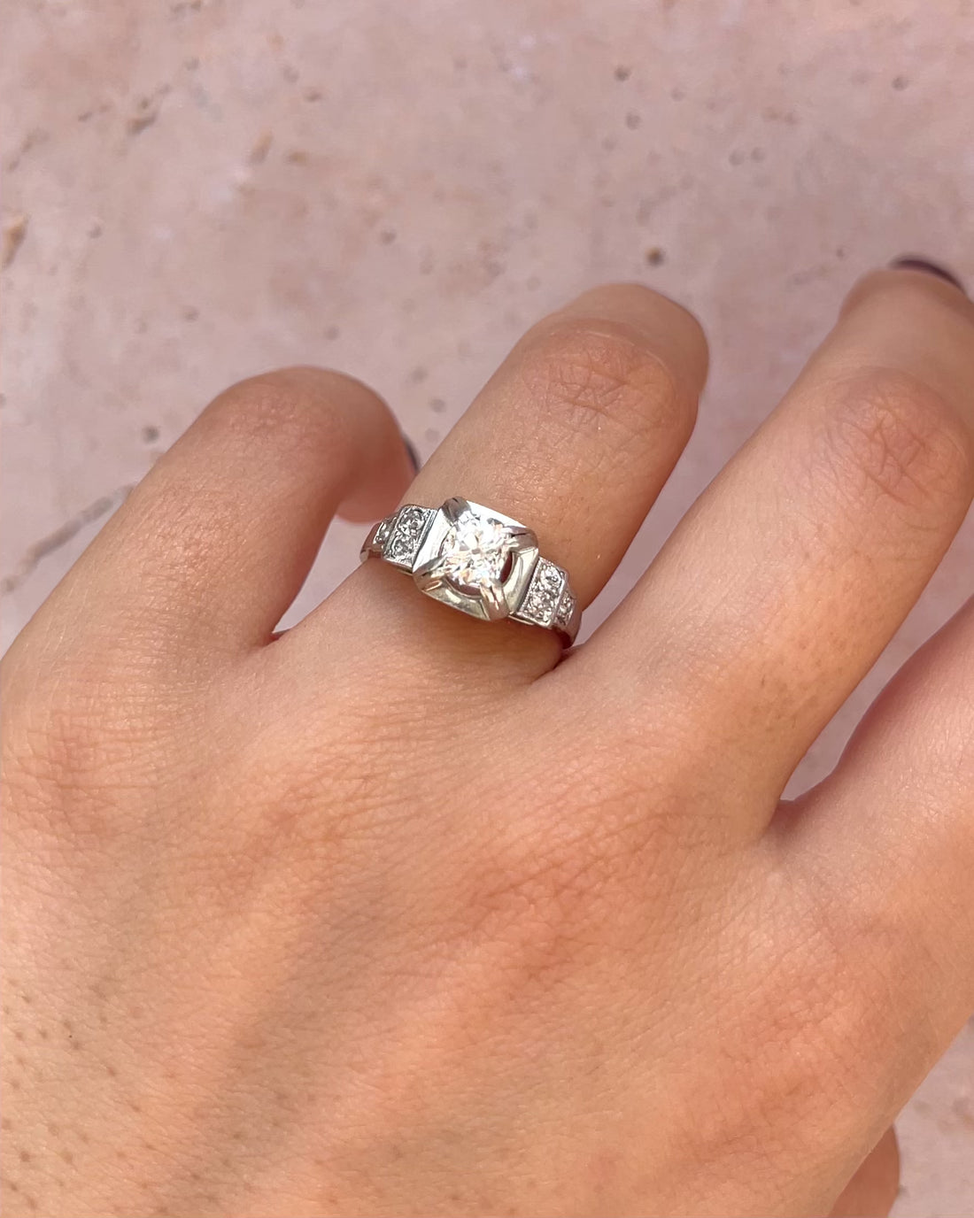 Art Deco Diamond Ring 0.50 Carat "Milie"