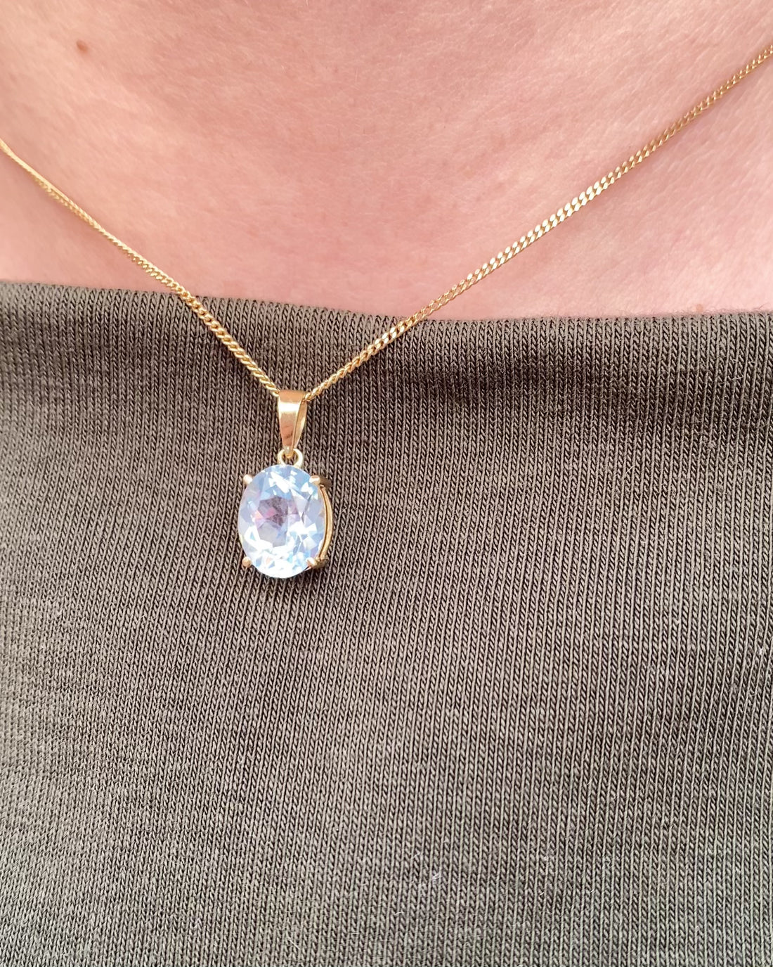 Pendentif Topaze 3.20 carats &quot;Celina&quot;