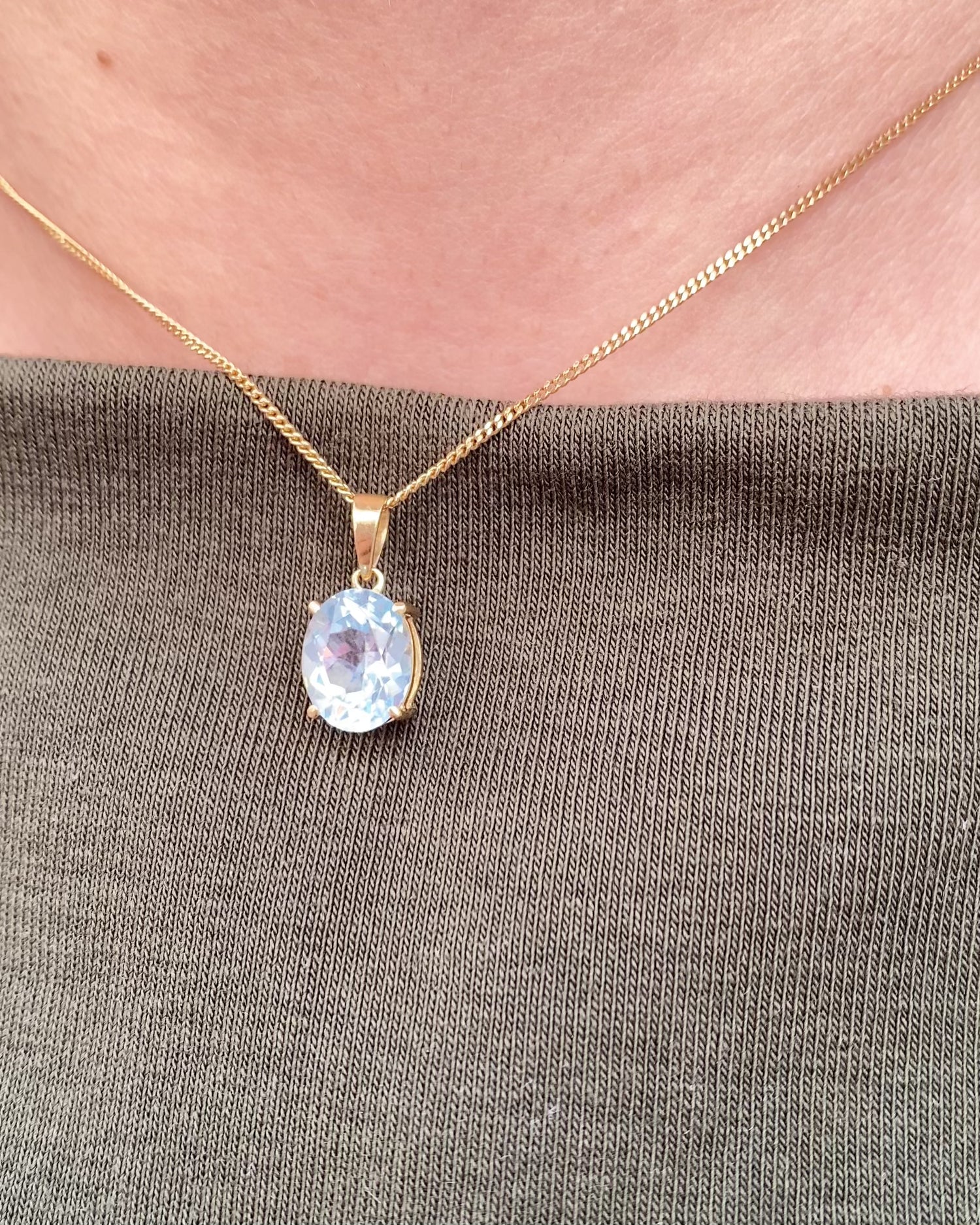 Pendentif Topaze 3.20 carats &quot;Celina&quot;