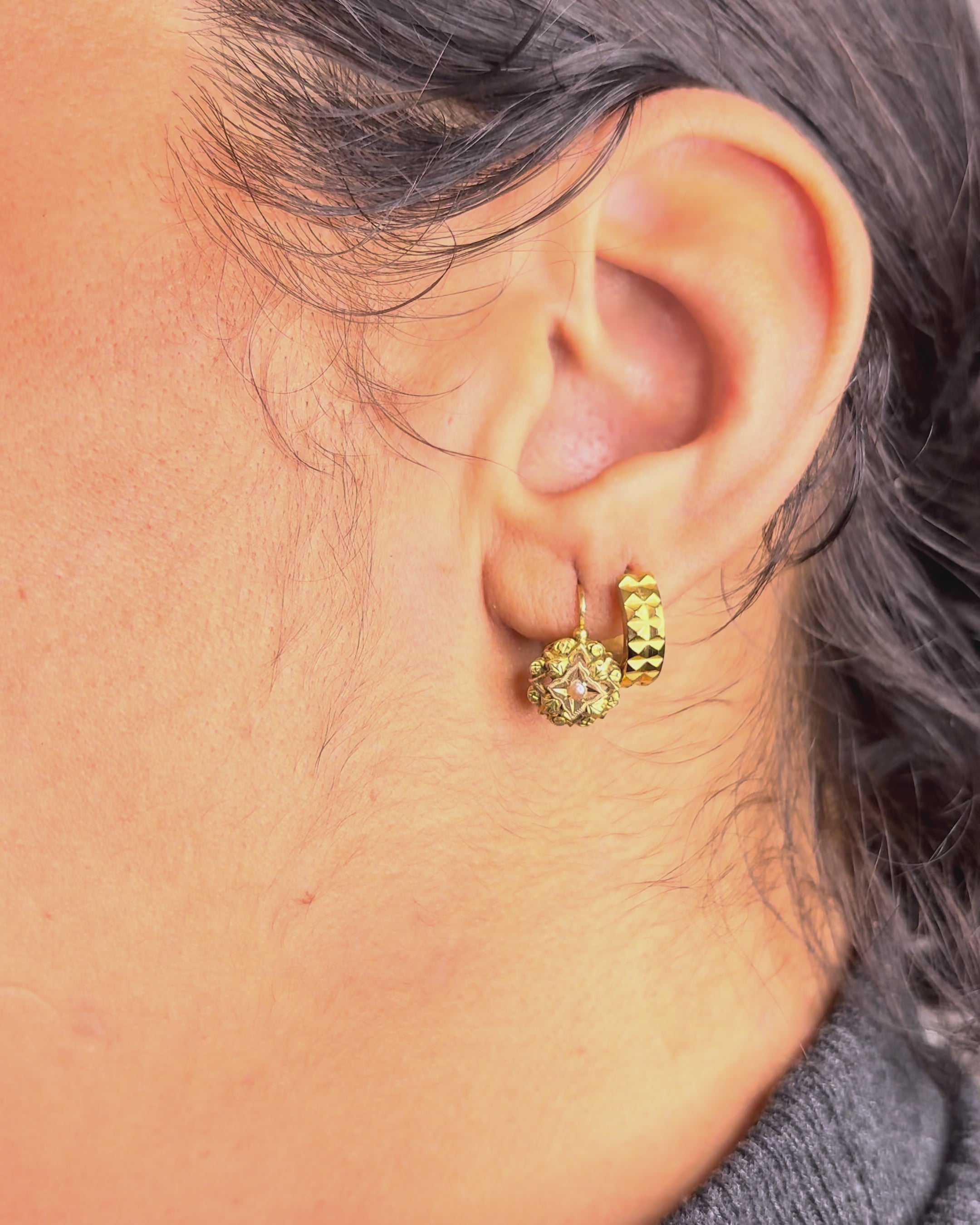 Pendientes Dormilones de Perlas "Mahé"