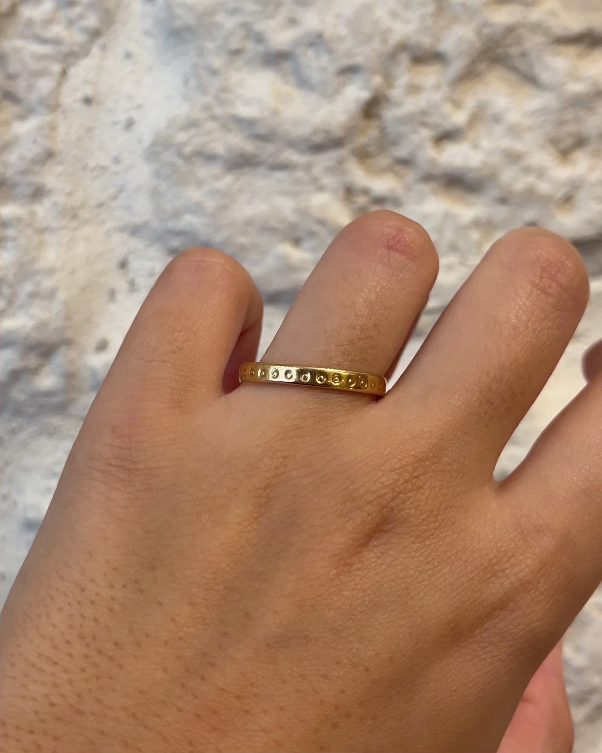 Alliance Or jaune 18 carats "Anae"
