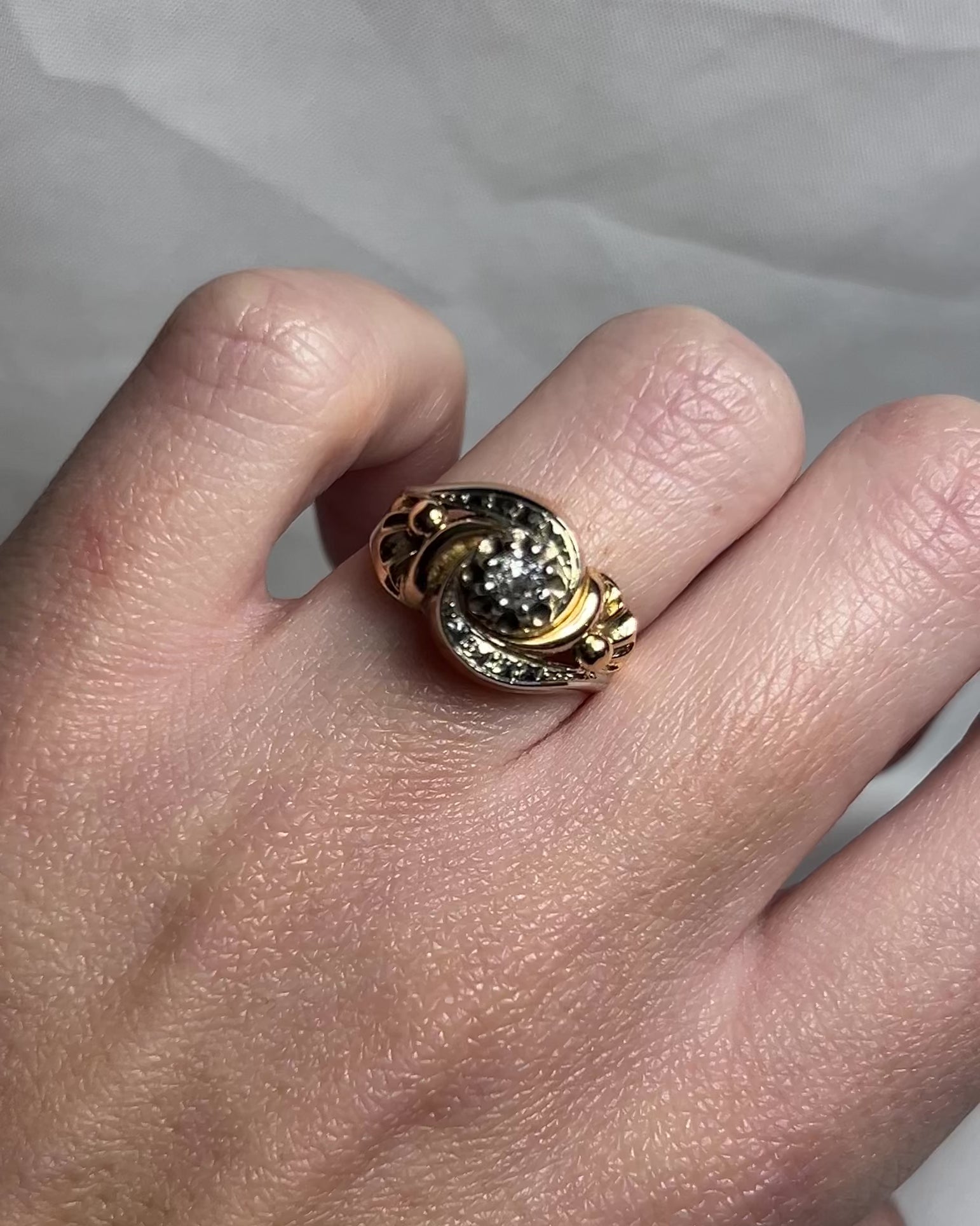 Bague Tourbillon Diamant "Louise"