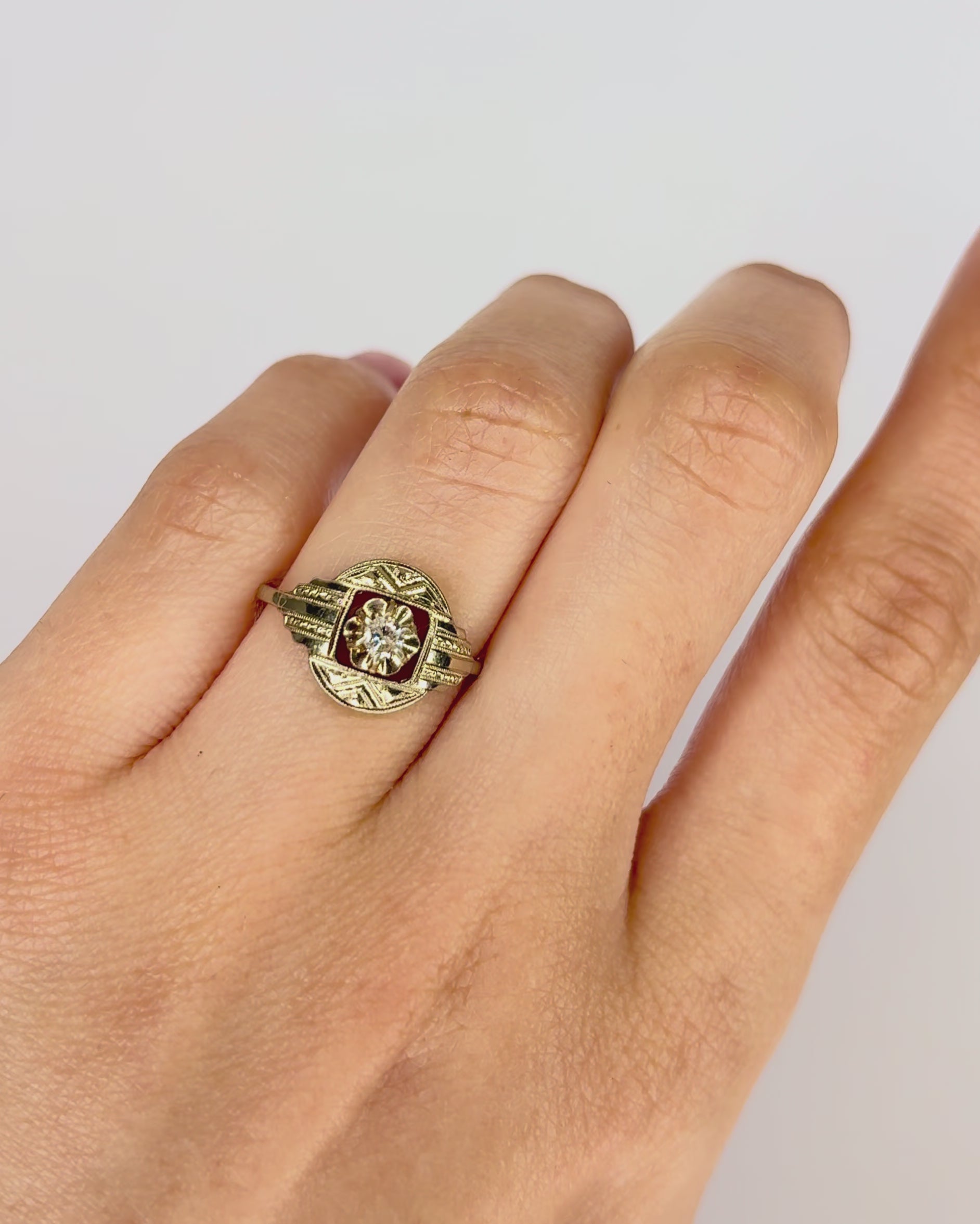 Bague Art Déco Diamant "Jimmy"