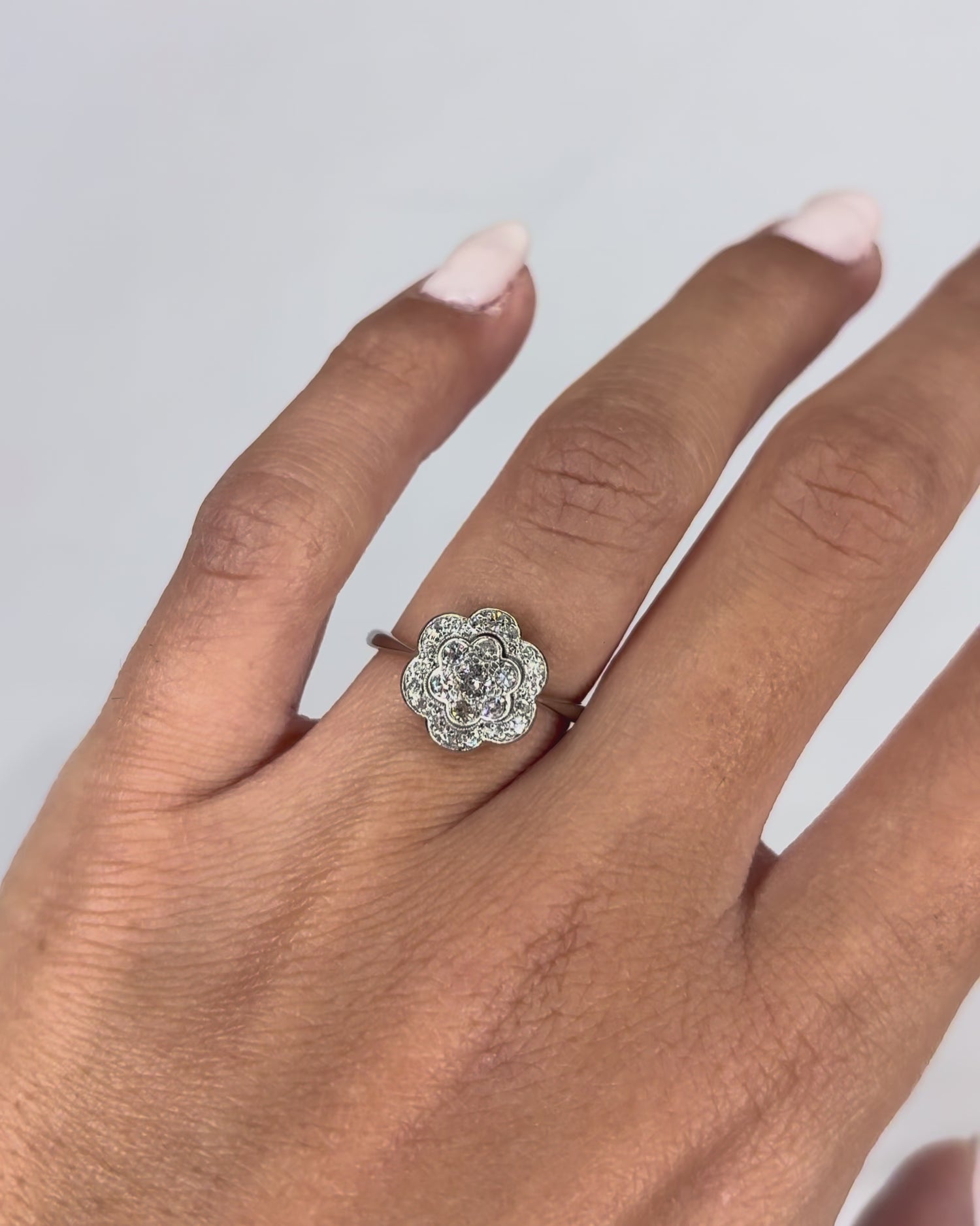 Bague Marguerite Diamants &quot;Jeanne&quot;