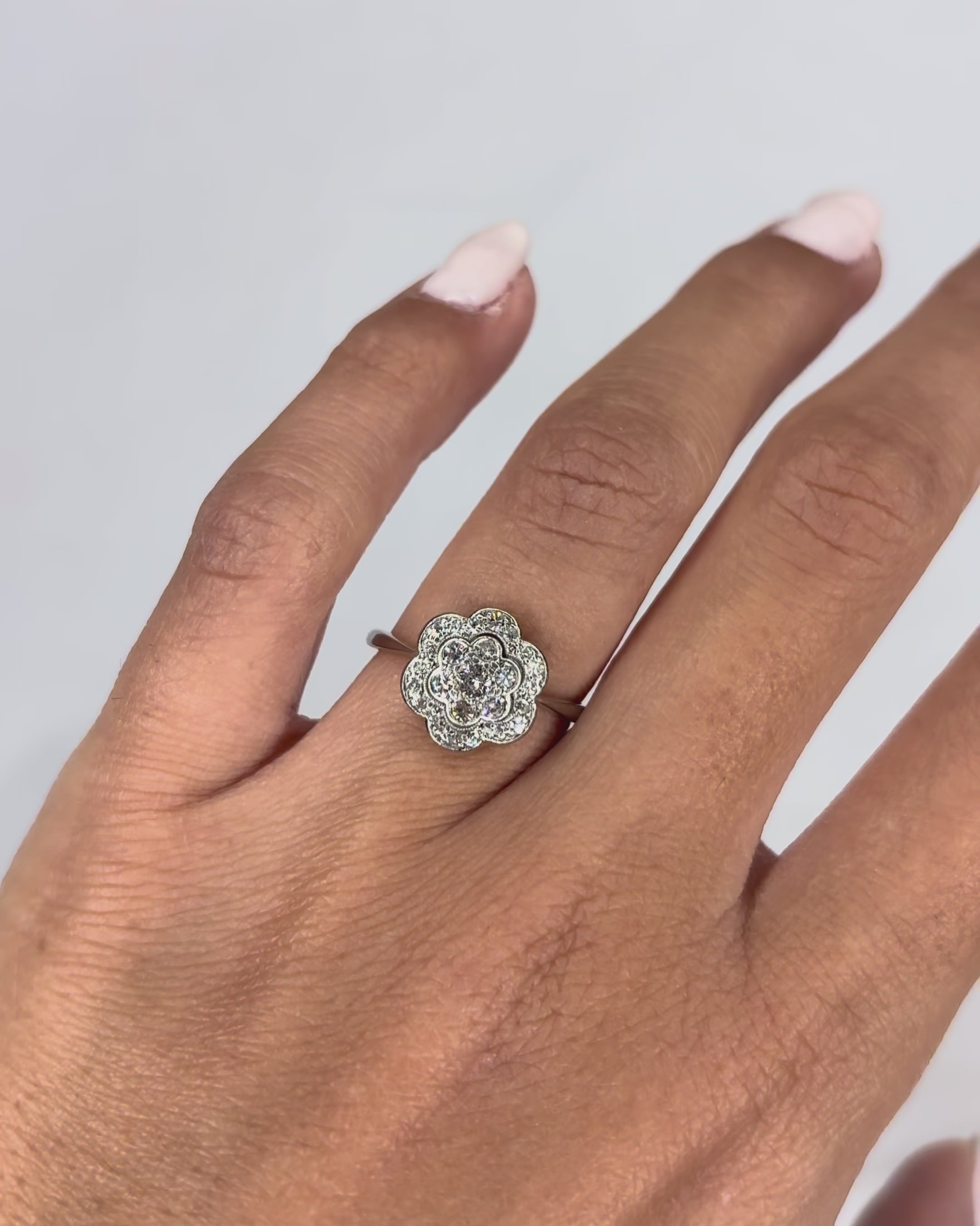 Bague Marguerite Diamants "Jeanne"