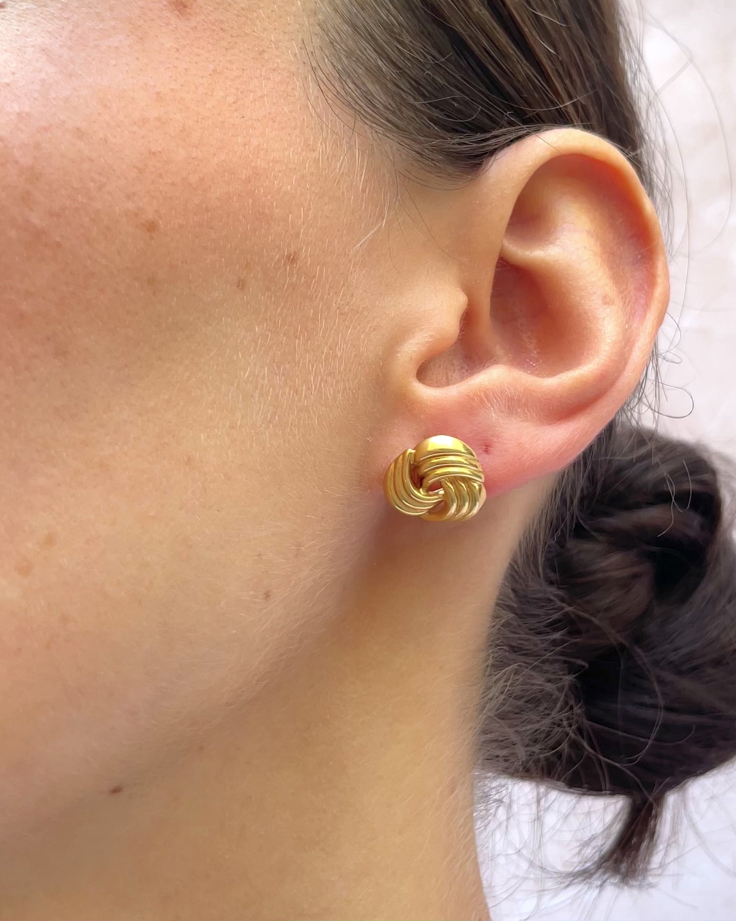 Pendientes Torcidos Oro Amarillo "Albane"