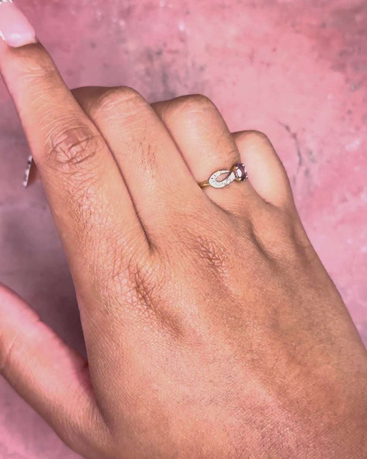 “Sabrina” Amethyst Solitaire Ring