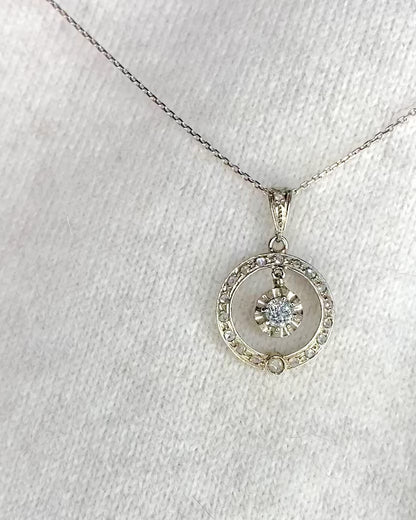 Colgante Art Déco Diamantes 0,44 quilates "Victoria"