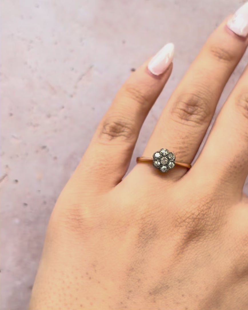 Bague Marguerite Diamants 0.23 carat "Anaelle"