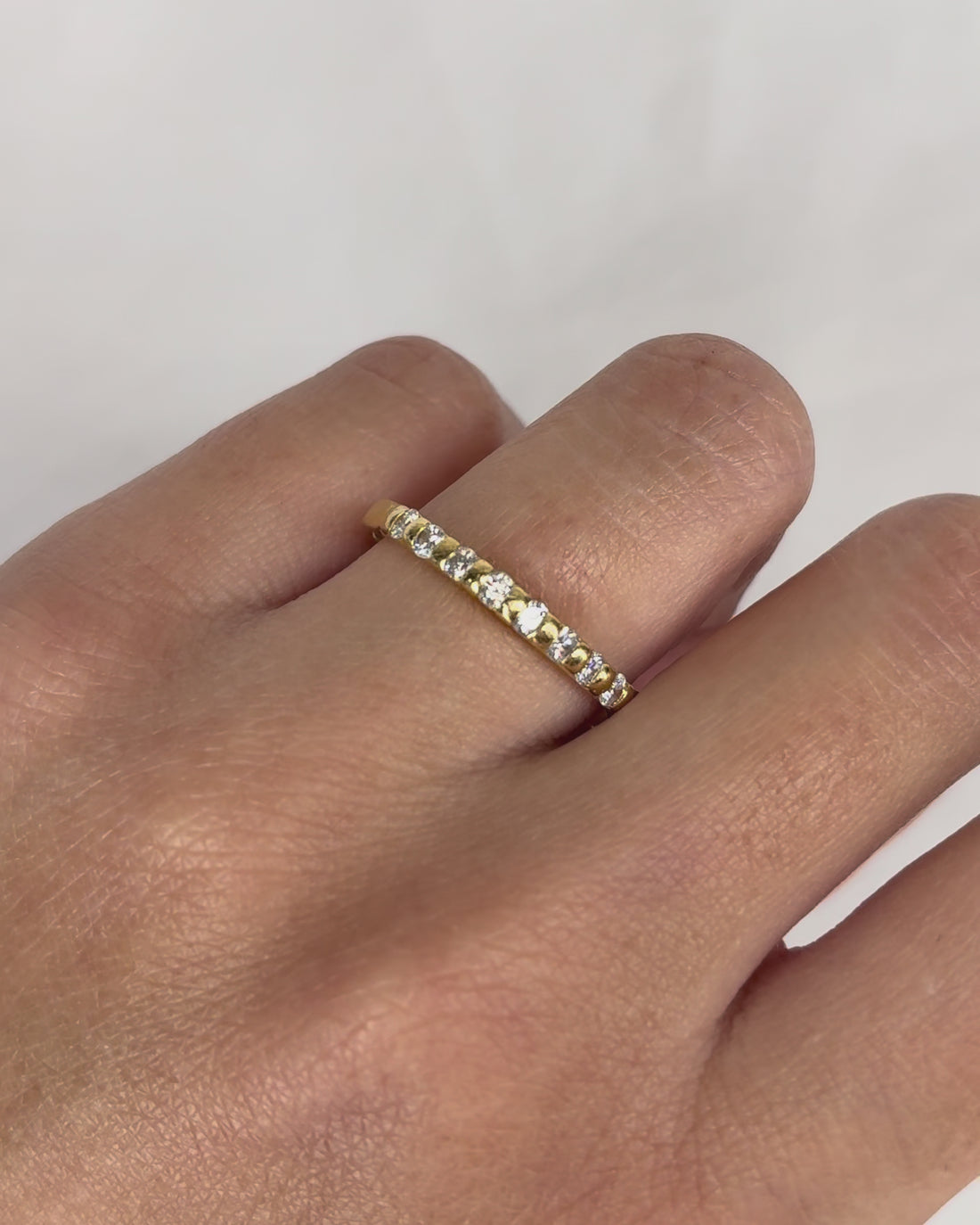 Bague Demi Alliance Diamants 0.36 carat &quot;Lévana&quot;
