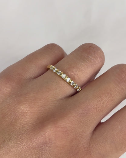 Bague Demi Alliance Diamants 0.36 carat &quot;Lévana&quot;