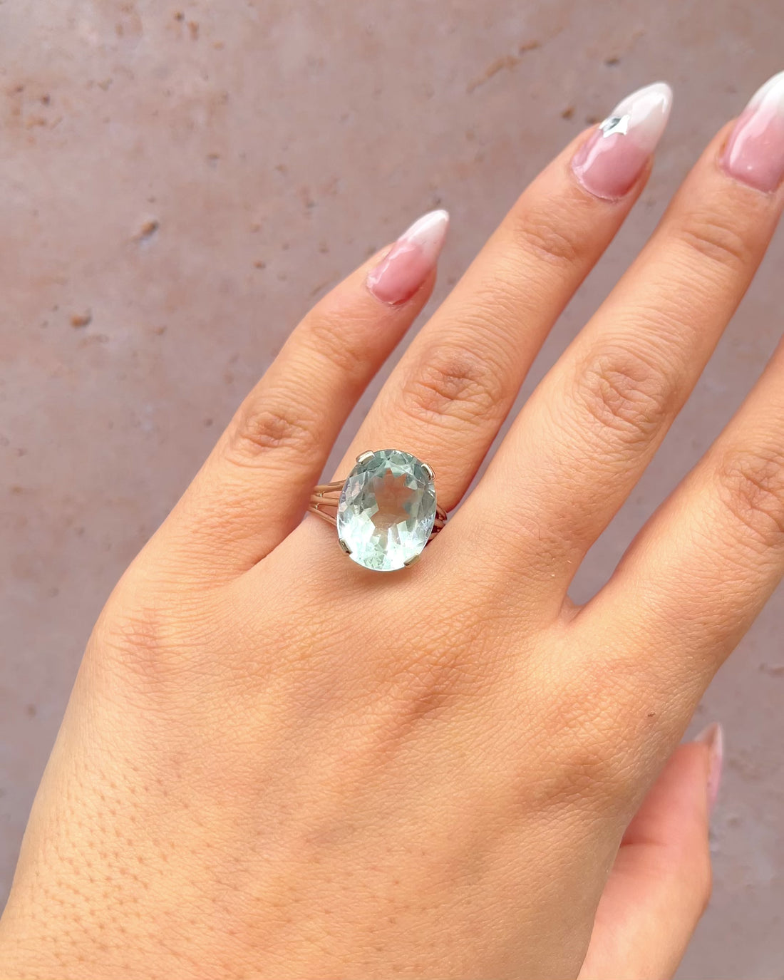Bague Cocktail Aigue-Marine 8.90 carats "Clara"