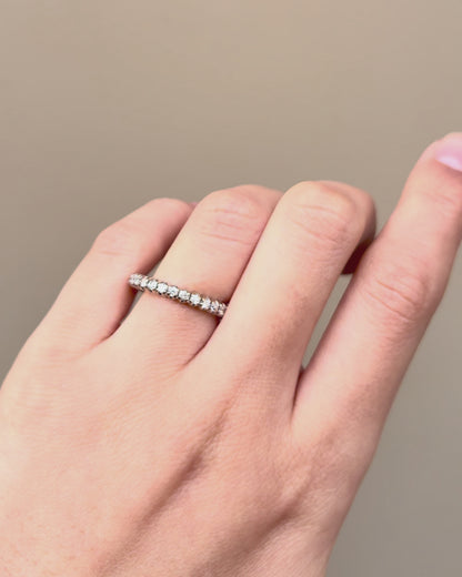 Bague Alliance Américaine Diamants 0.30 carat "Pia"