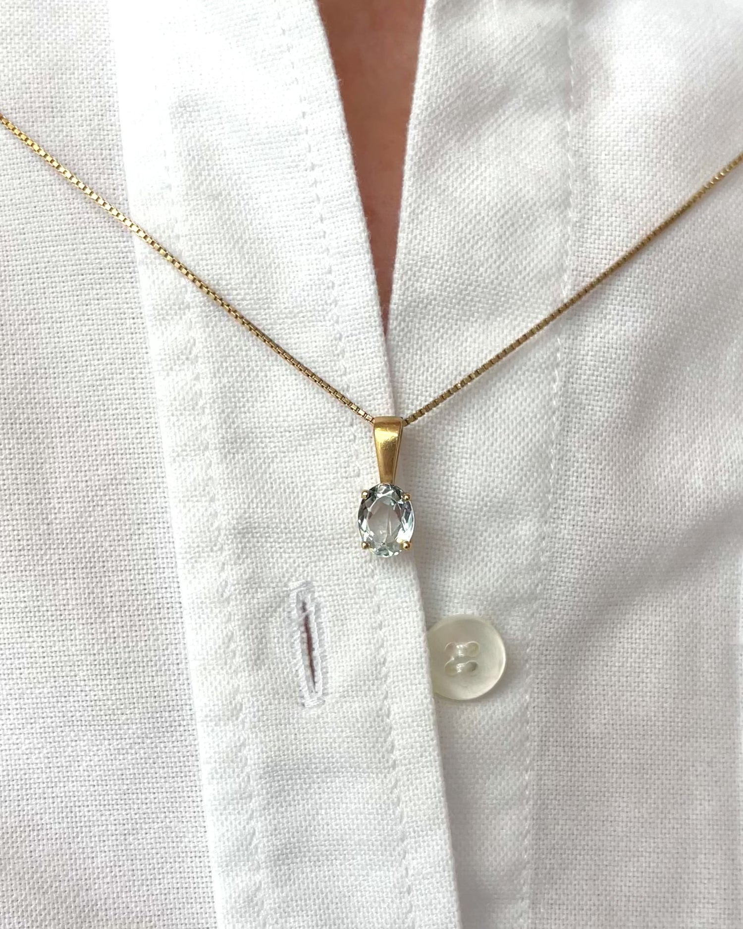 Aquamarine Pendant 1.10 Carat "Jules"