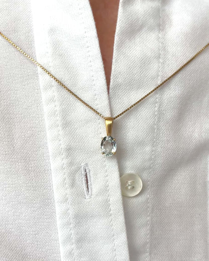 Aquamarine Pendant 1.10 Carat "Jules"