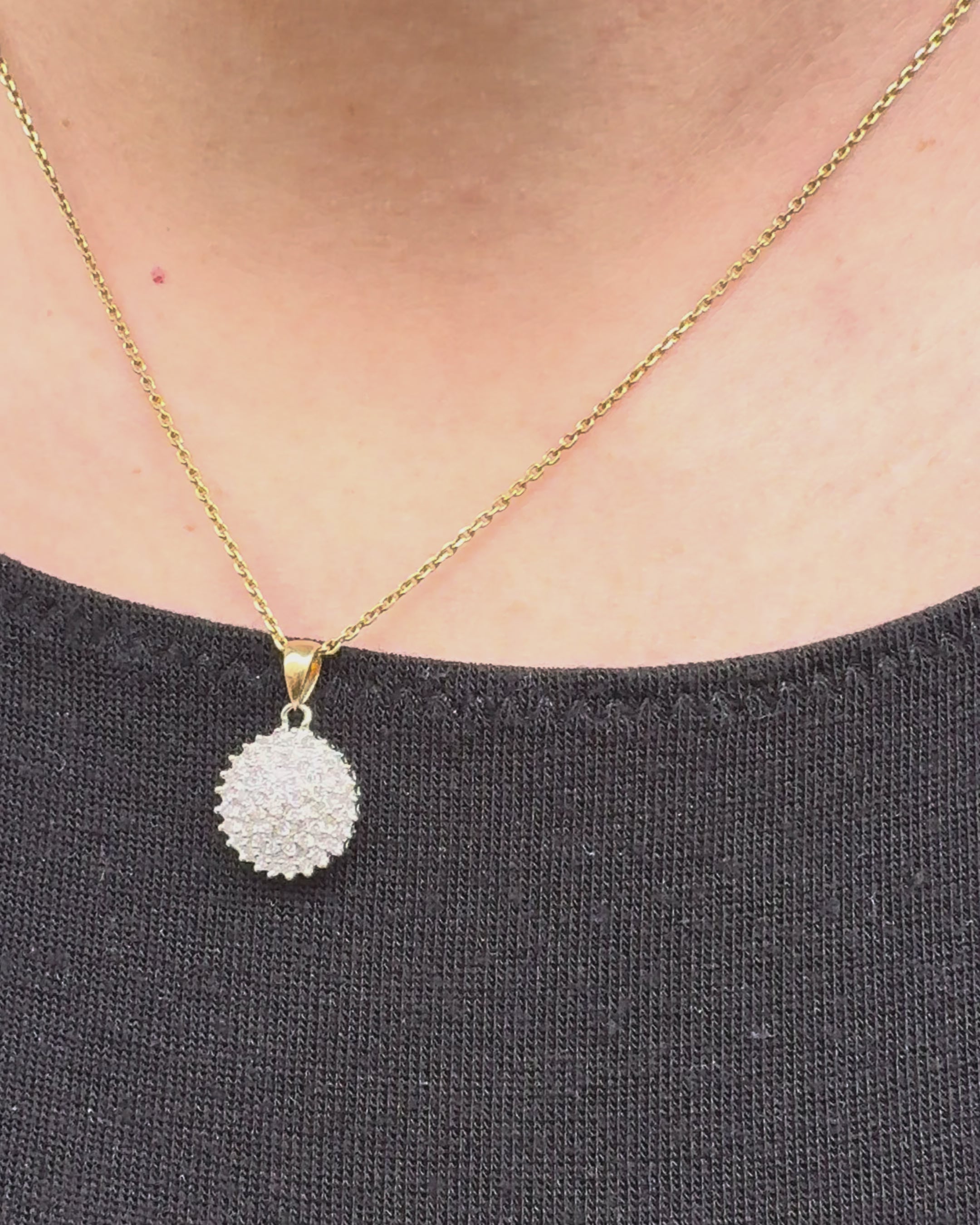 Pendentif Vintage 50 Diamants 0.50 carat "Julia"