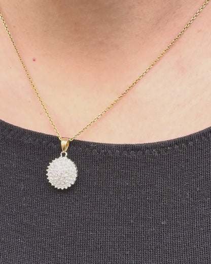 Pendentif Vintage 50 Diamants 0.50 carat &quot;Julia&quot;