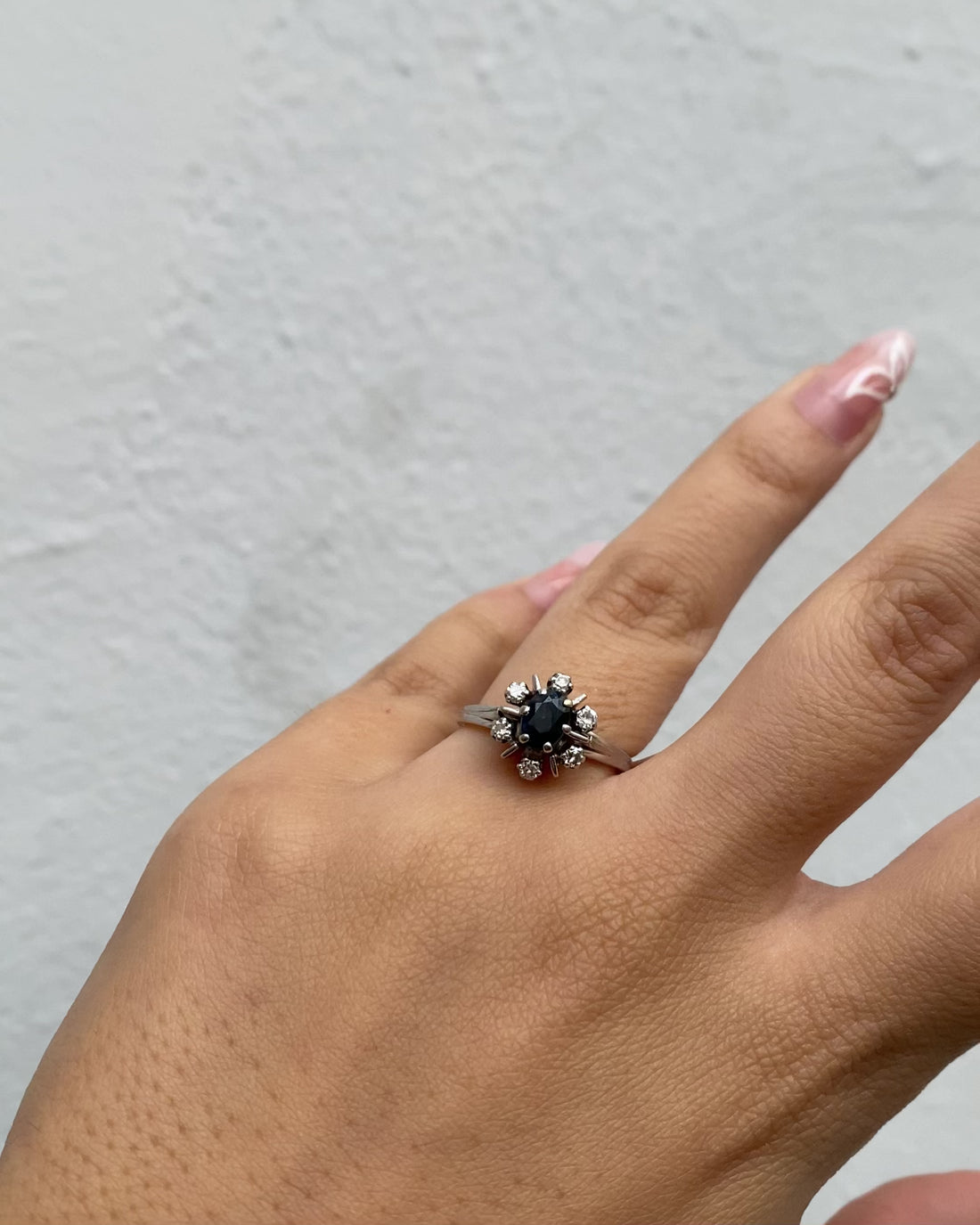 Bague Marguerite Saphir &amp; Diamants &quot;Rosaine&quot;