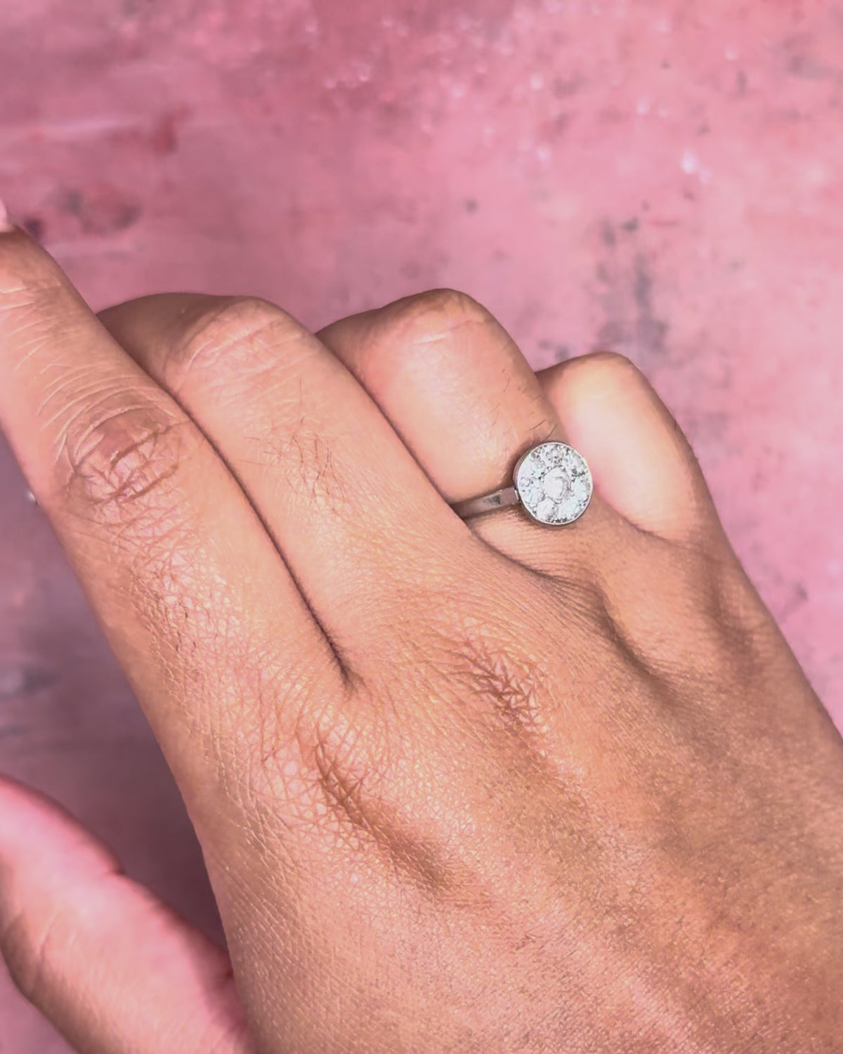 Bague Art-déco Diamants 0.46 carat "Farah"