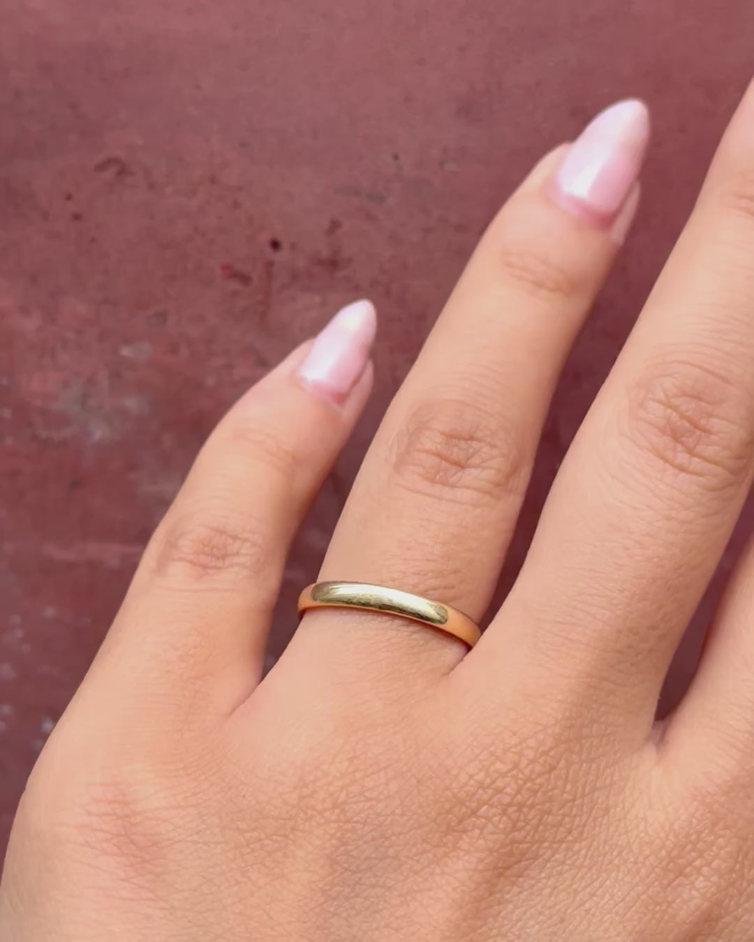 Alianza de oro amarillo de 18 quilates, 2,6 mm «Lucas»
