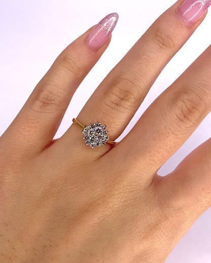 Daisy Diamond Ring 0.36 carat "Jade"