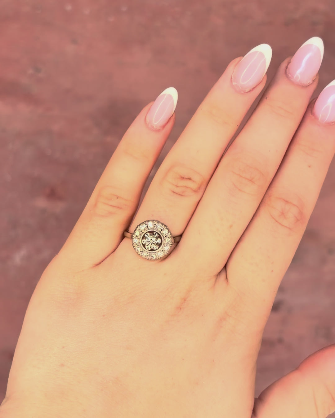 Art Deco Diamond Ring 0.39 Carat "Carla"