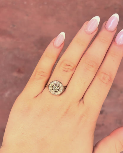 Art Deco Diamond Ring 0.39 Carat "Carla"