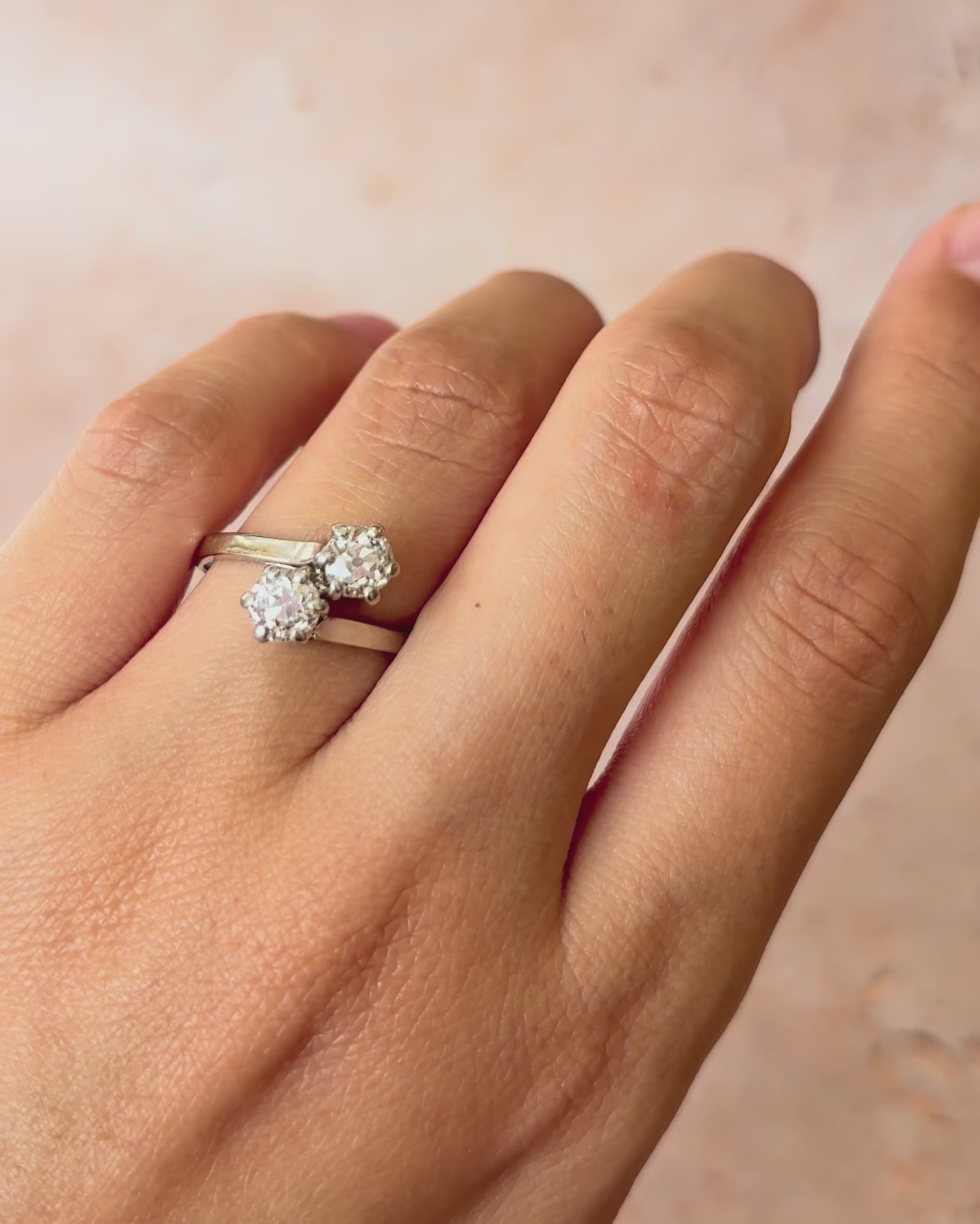 Bague Toi &amp; Moi Diamants 1.16 carat "Livia"