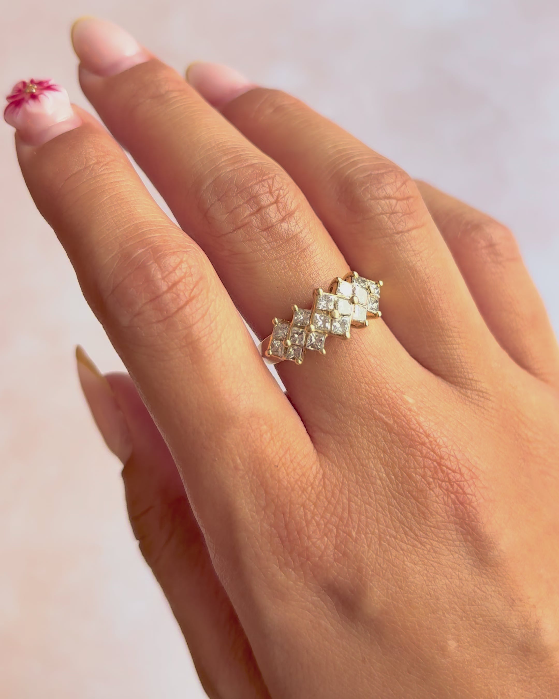 0.80 Carat Diamond River Ring "Maya"