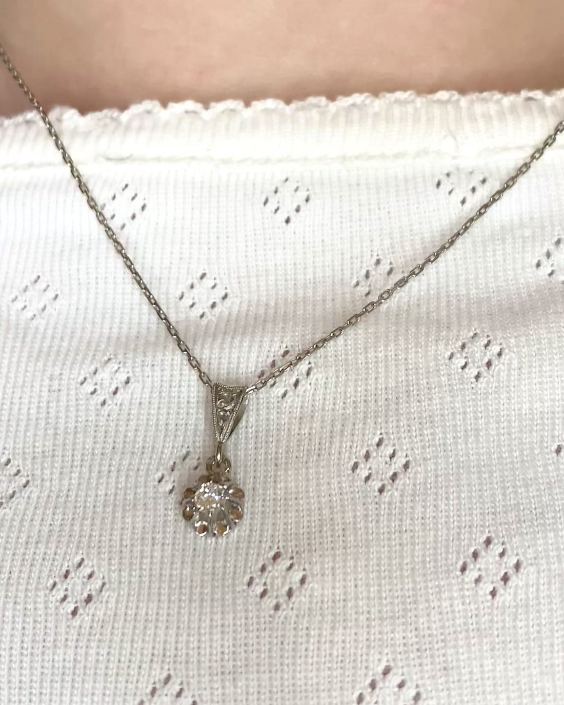 Art Deco Diamond Pendant "Liam"