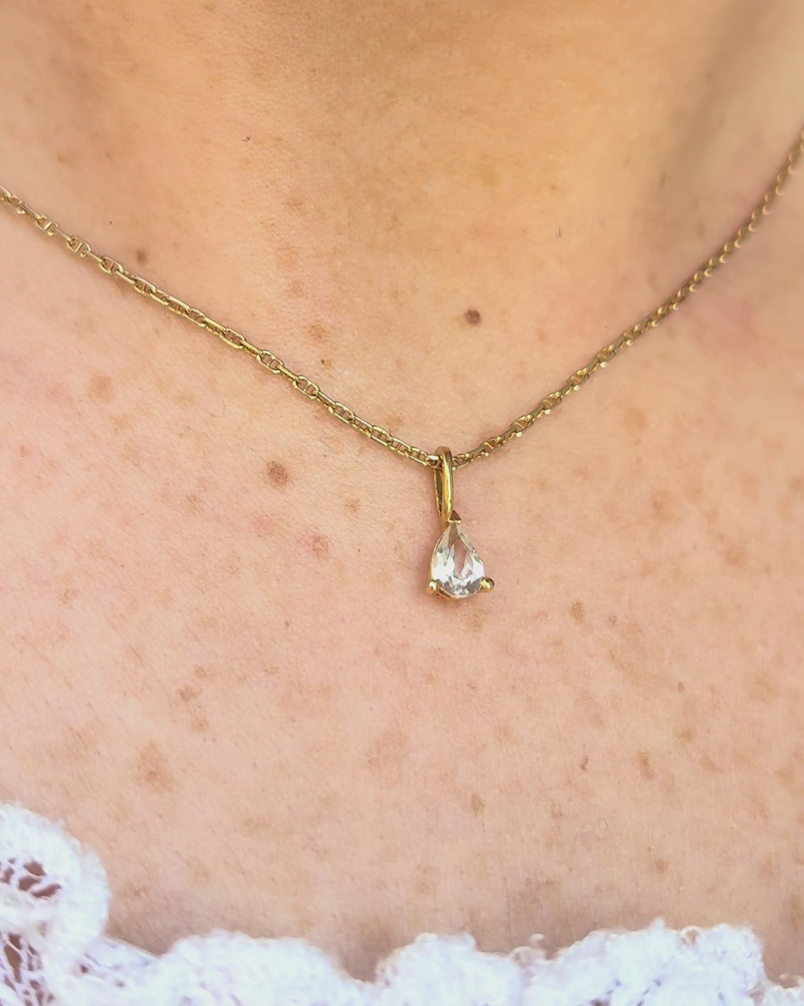 Pendentif Aigue-Marine 0.40 carat "Jocelyne"