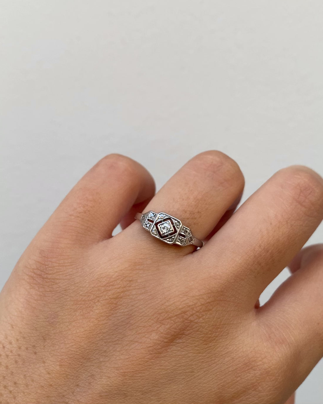 Bague Art-deco Diamants &quot;Vera&quot;