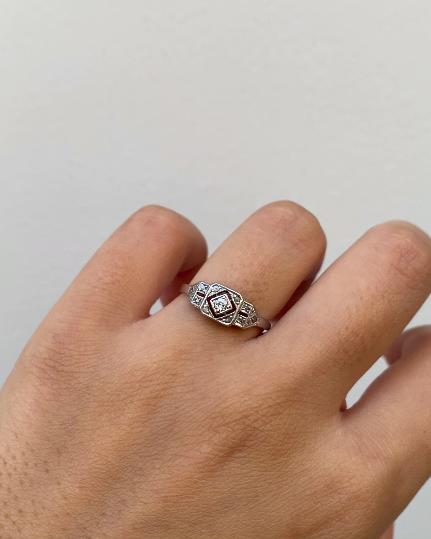 Bague Art-deco Diamants &quot;Vera&quot;