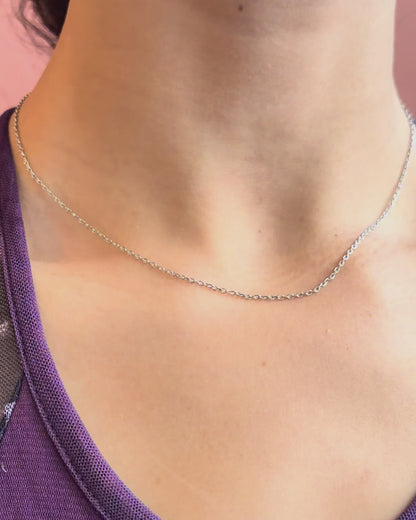 Chaîne Or Gris 18 carats "Rania"