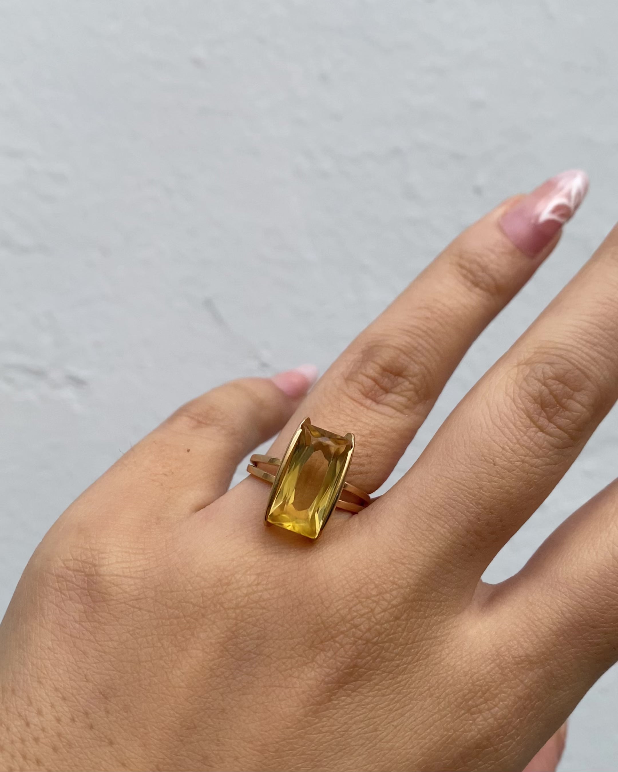 Bague Cocktail Citrine 3.70 carats "Olga"