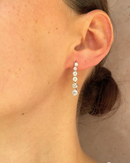 Dangling Diamond Earrings 1.66 carat "Zélie"