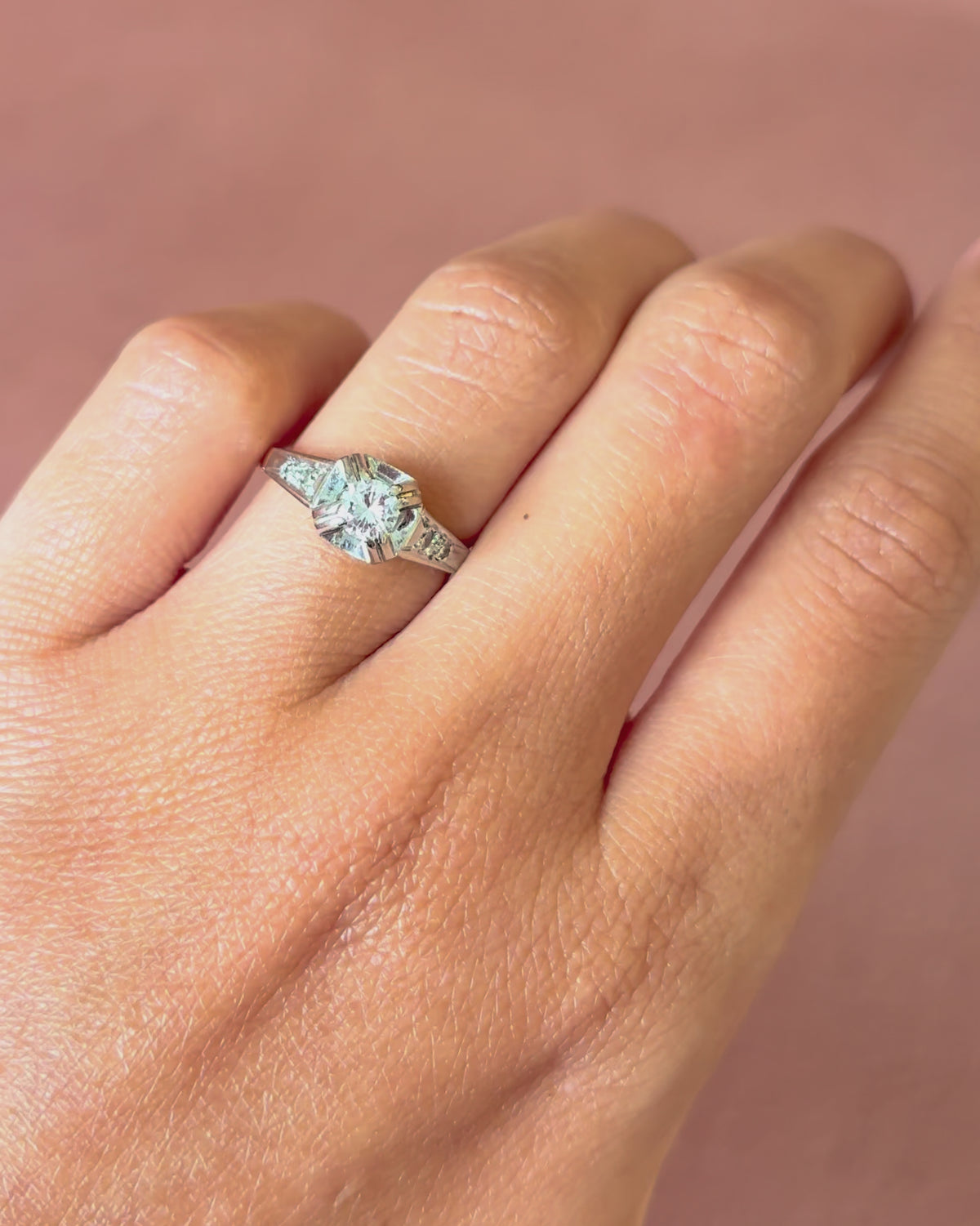 Bague Solitaire Diamants 0.37 carat "Maelle"