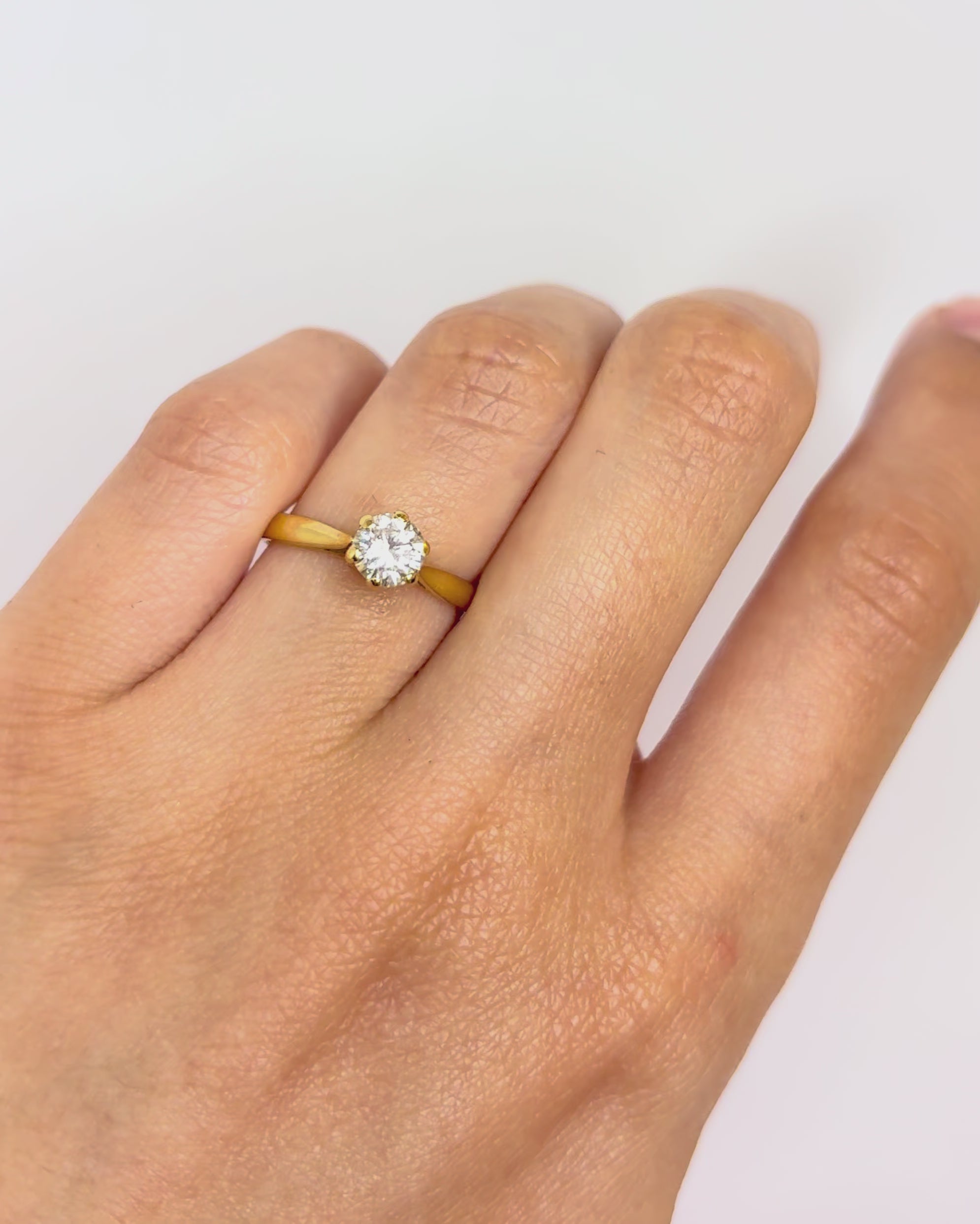 Bague Solitaire Diamant 0.57 carat "Melissa"