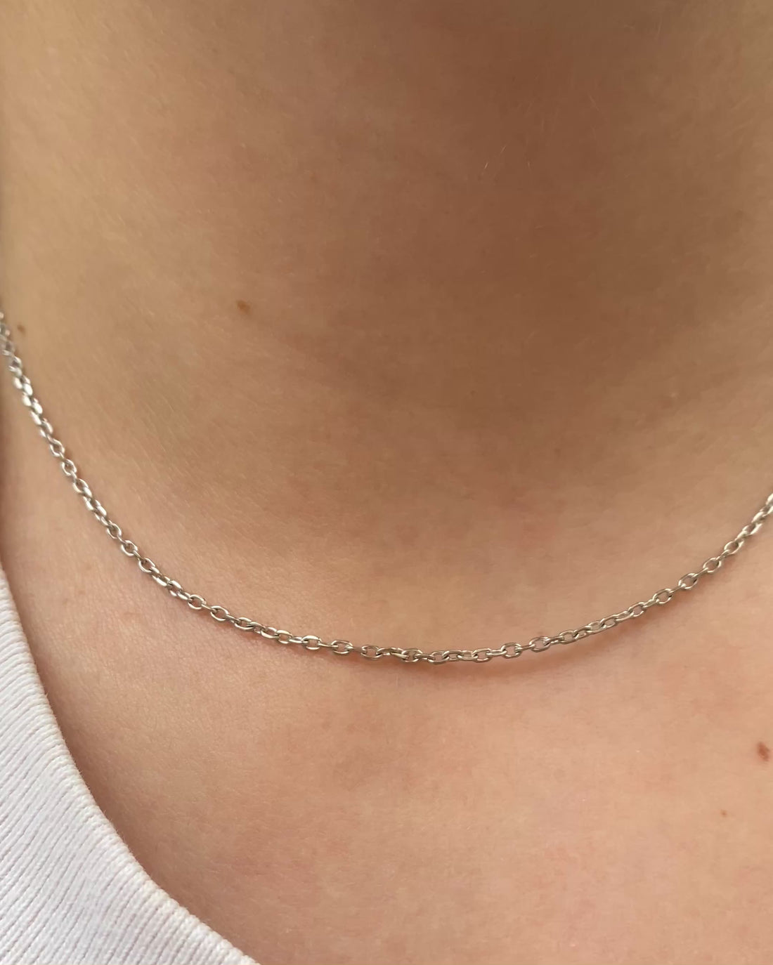 Chaine Or Gris 18 carats 3.12g &quot;Christine&quot;